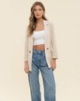 Miah Linen Blend Blazer - Cloth + Cabin