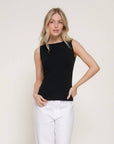 Pamela Sleeveless Boat Neck Top