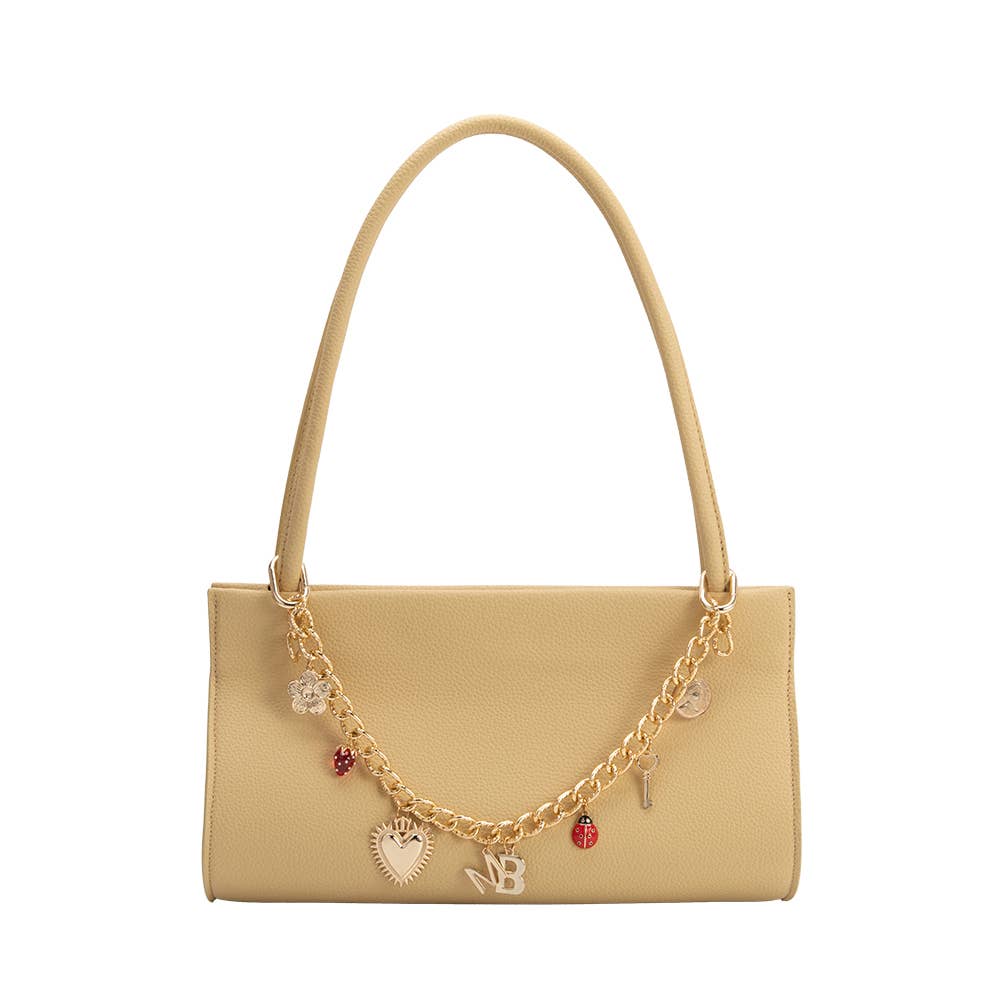 Ryleigh Yellow Recycled Vegan Leather Shoulder Bag - Cloth + Cabin