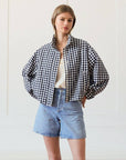 Leilani Gingham Zip Jacket