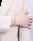 4mm Minimalist Round Ball Stretch Bracelet