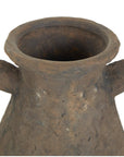 Rustic Dark Brown Ceramic Vase