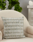 Woven Pillow With Line Design - Cloth + Cabin