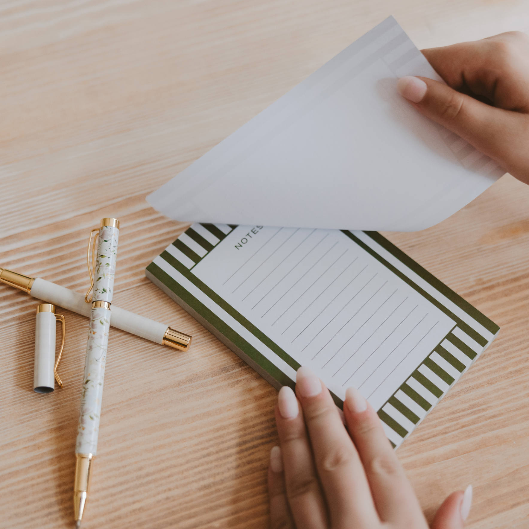 Striped Notepad - Cloth + Cabin