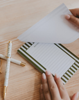 Striped Notepad - Cloth + Cabin