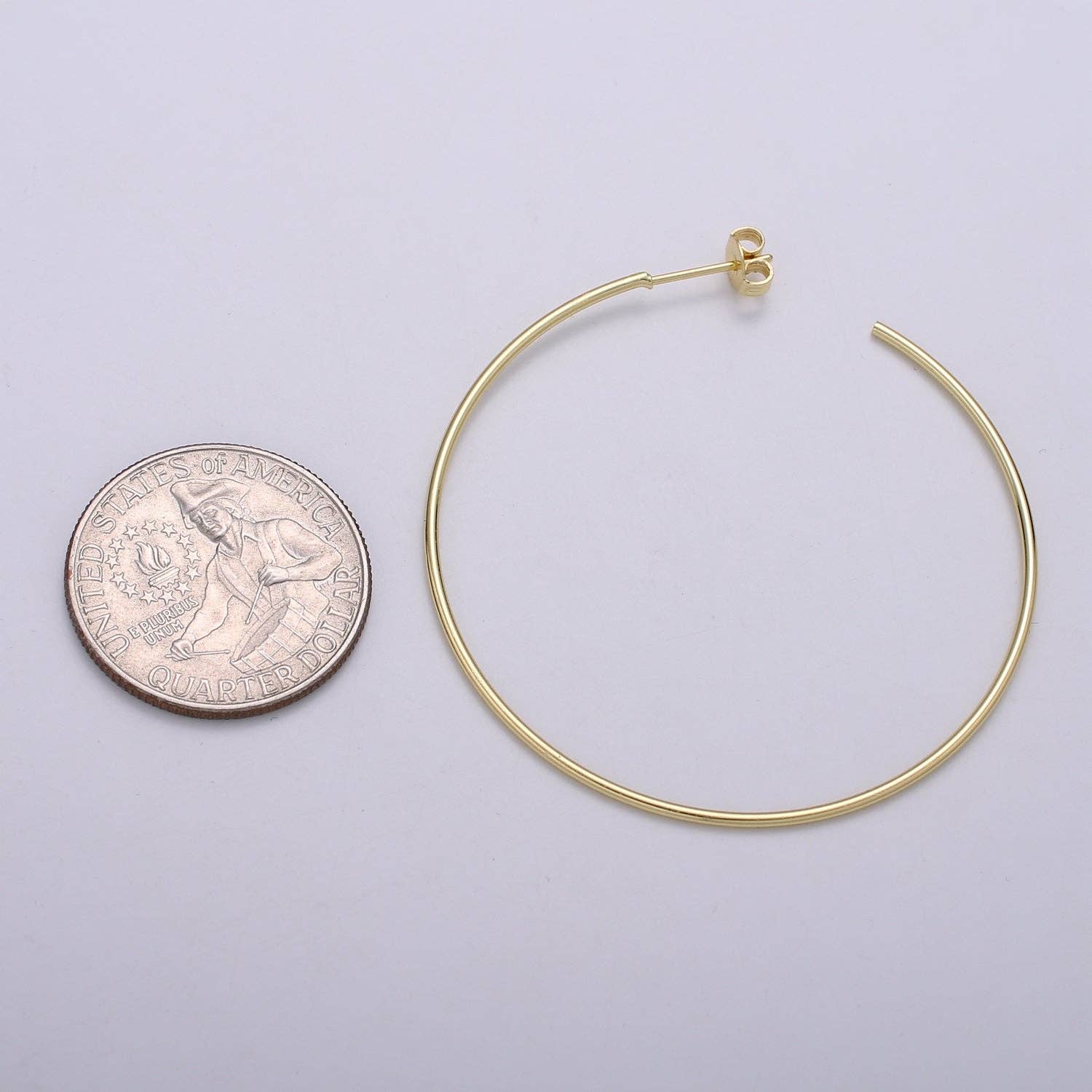 Simple Light Hoops 24K Gold - Cloth + Cabin