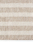 Ocean Striped Beige Brown Indoor/Outdoor Area Rug