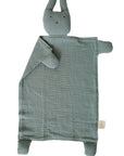 Organic Cotton Muslin Sage Bunny Lovey Blanket 