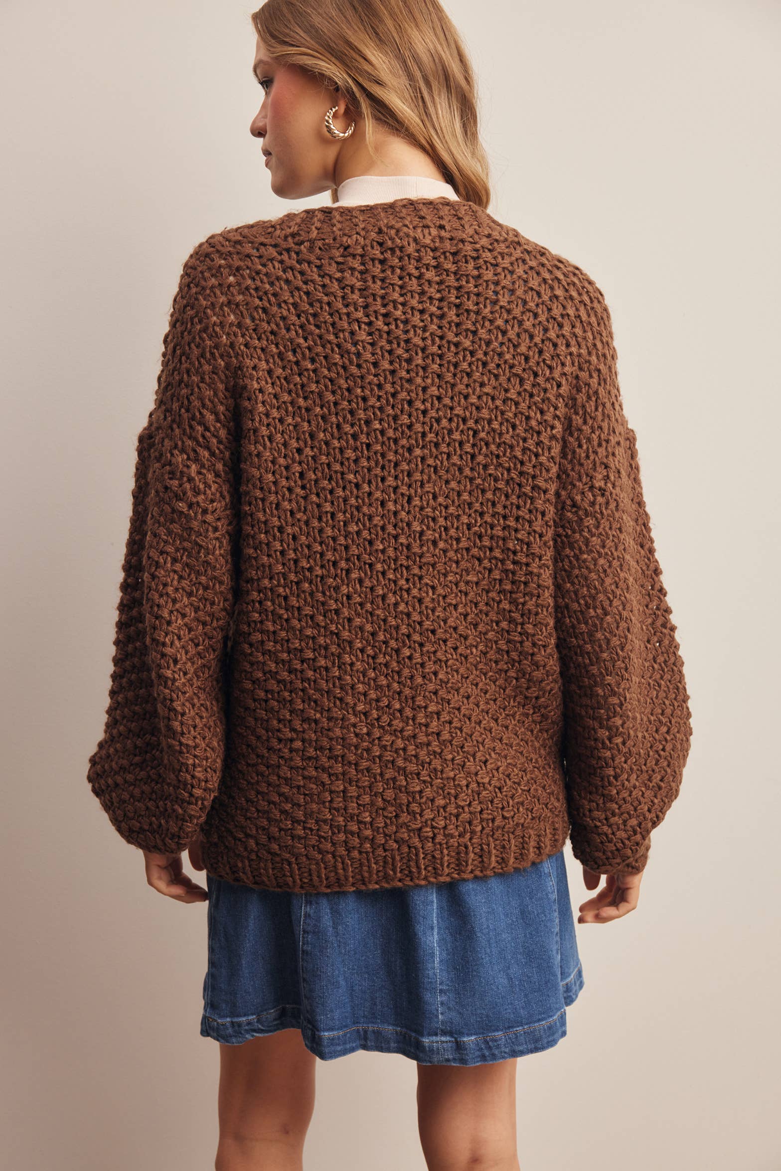 Aliza Handmade Chunky Knit Cardigan