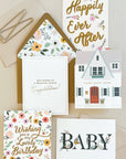 Happily Ever After Wedding Greeting Card - Cloth + Cabin