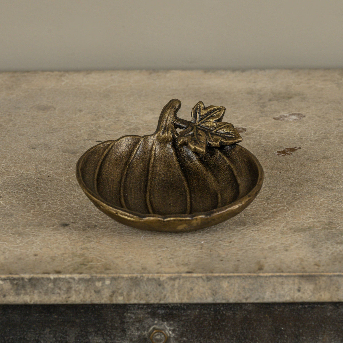 Bronze Pumpkin Dish