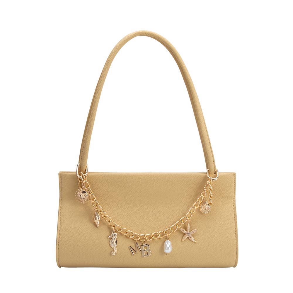 Ryleigh Yellow Recycled Vegan Leather Shoulder Bag - Cloth + Cabin