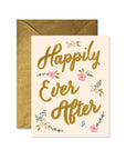 Happily Ever After Wedding Greeting Card - Cloth + Cabin