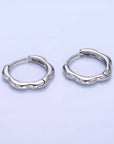 13mm Rounded Huggie Earrings