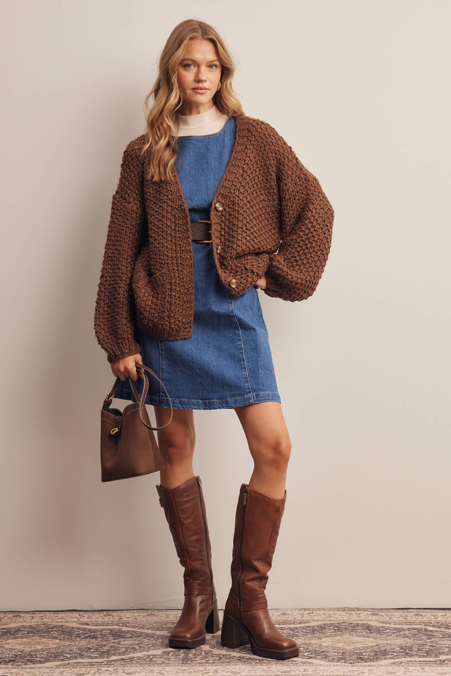 Aliza Handmade Chunky Knit Cardigan