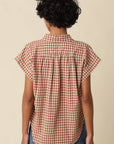 Natalya Sadie Gingham Button-Up Top