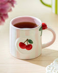 Cherry Pink 14oz Stripe Mug