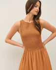 Rachael Smocked Midi Dress - Cloth + Cabin