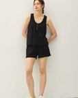 Emme Cotton Gauze Henley Tank - Cloth + Cabin
