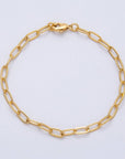 Minimalist Paperclip Chain Bracelet