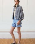 Leilani Gingham Zip Jacket