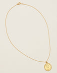 Gold Chain Coin Pendant Necklace
