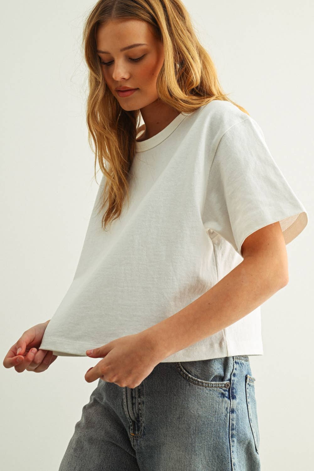 Baylee Short Sleeve Linen Knitted Top