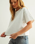 Baylee Short Sleeve Linen Knitted Top