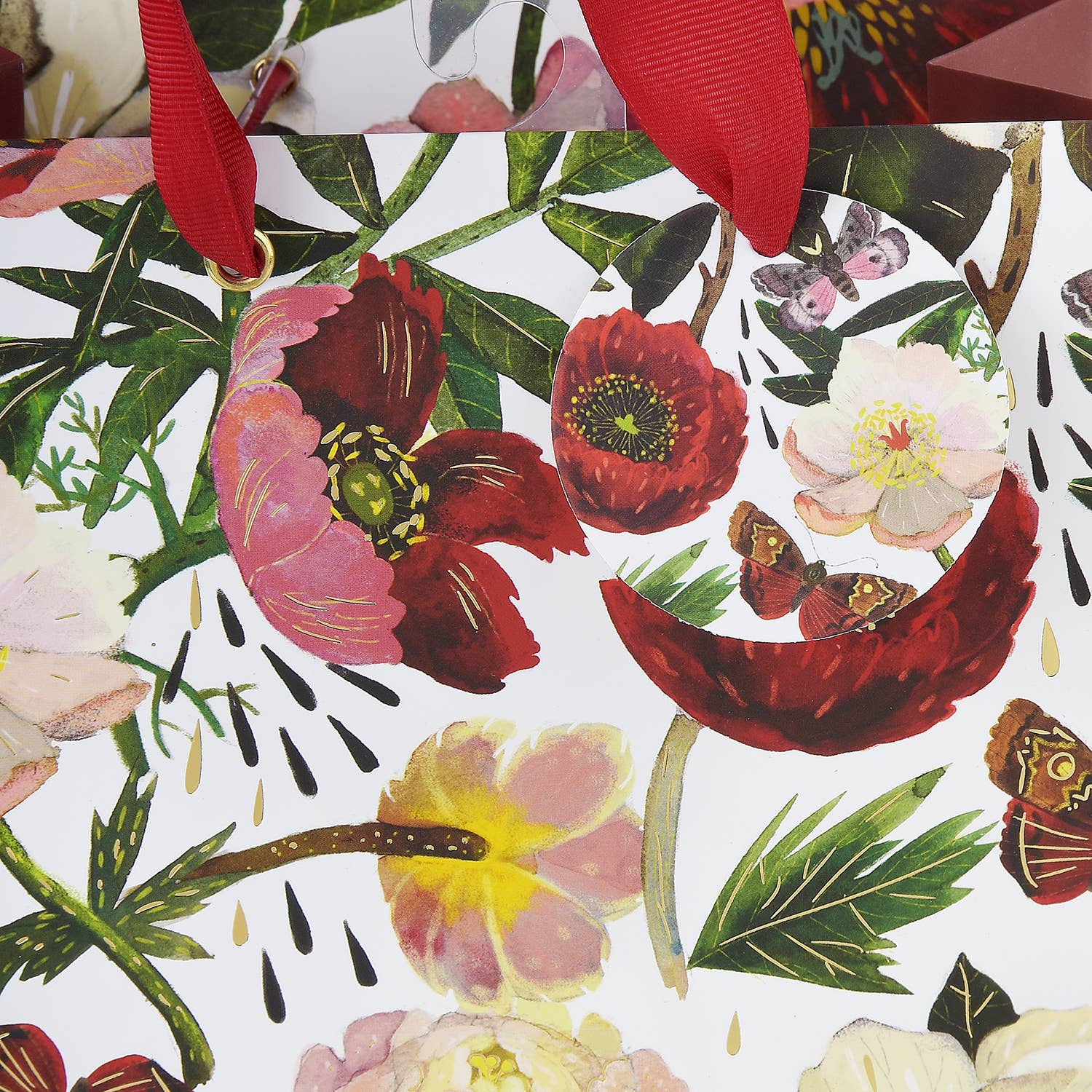 Medium Gift Bag - Peonies - Cloth + Cabin