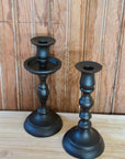 Black Empire Taper Candle Holder Small