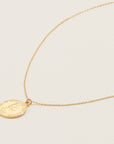 Gold Chain Coin Pendant Necklace