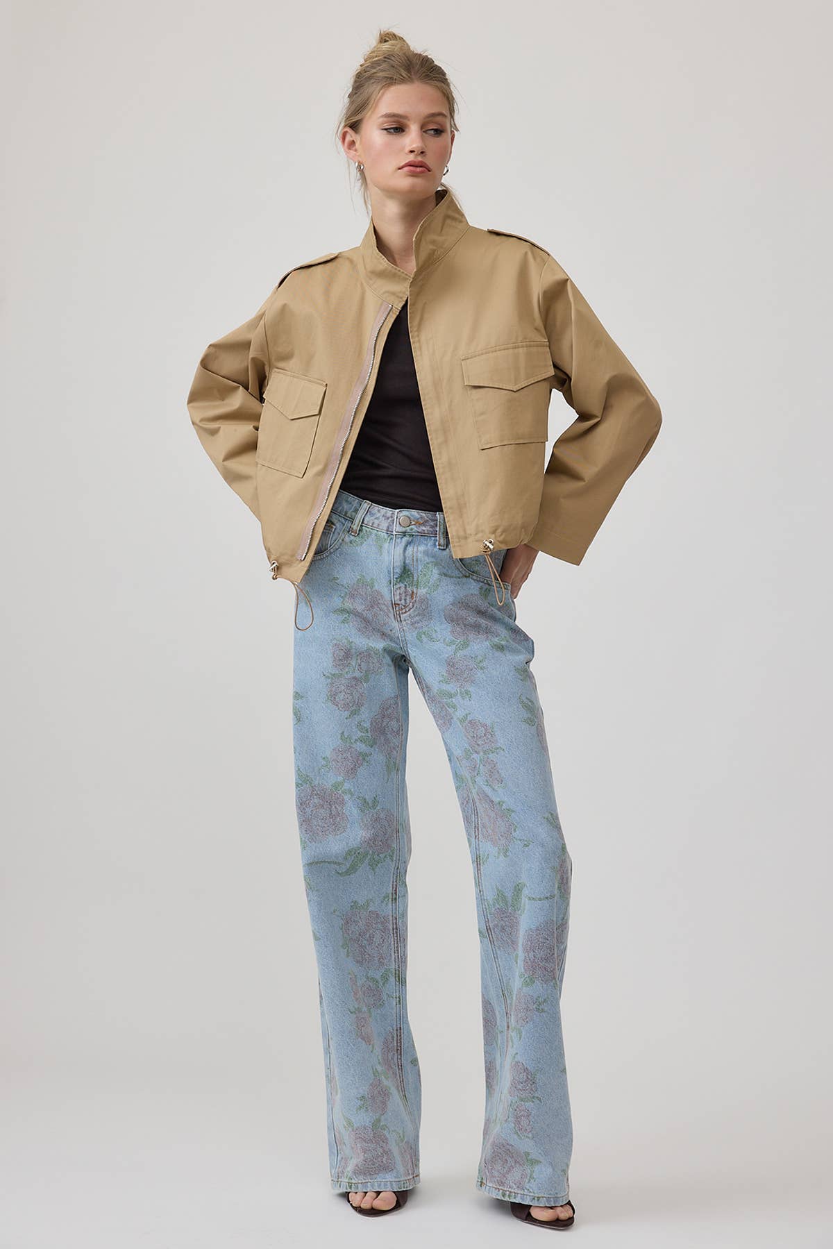 Monique Modern Cropped Utility Jacket - Cloth + Cabin