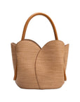 Tulip Raffia Embossed Recycled Top Handle - Cloth + Cabin