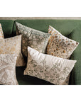 Celosia Block Print Pillow 18 x 18 inch