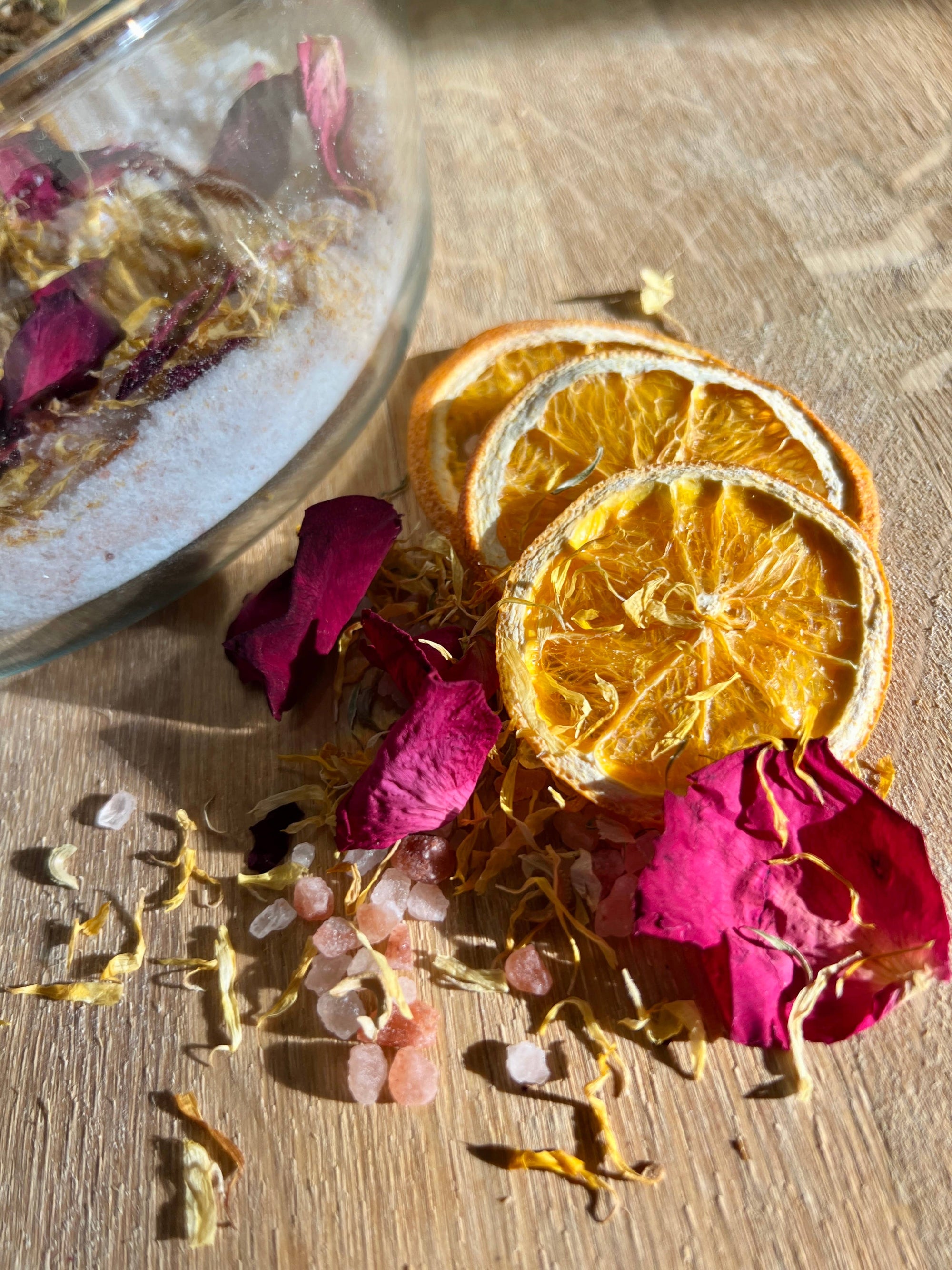 Love Struck - Calendula, Rose, & Orange Bath Salts - Cloth + Cabin