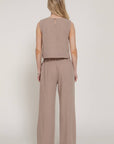 Brylee Linen Look Pants Set