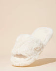Plush Faux Fur Slide Slippers