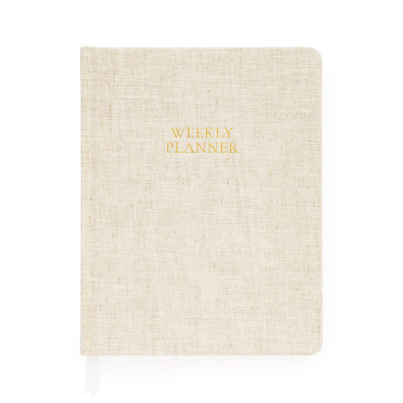 Undated Weekly Planner, Flax
