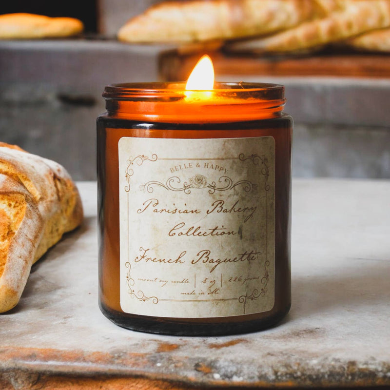 Parisian Bakery French Baguette Coconut Soy Candle - Cloth + Cabin