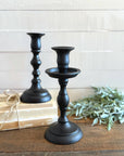 Black Empire Taper Candle Holder Medium