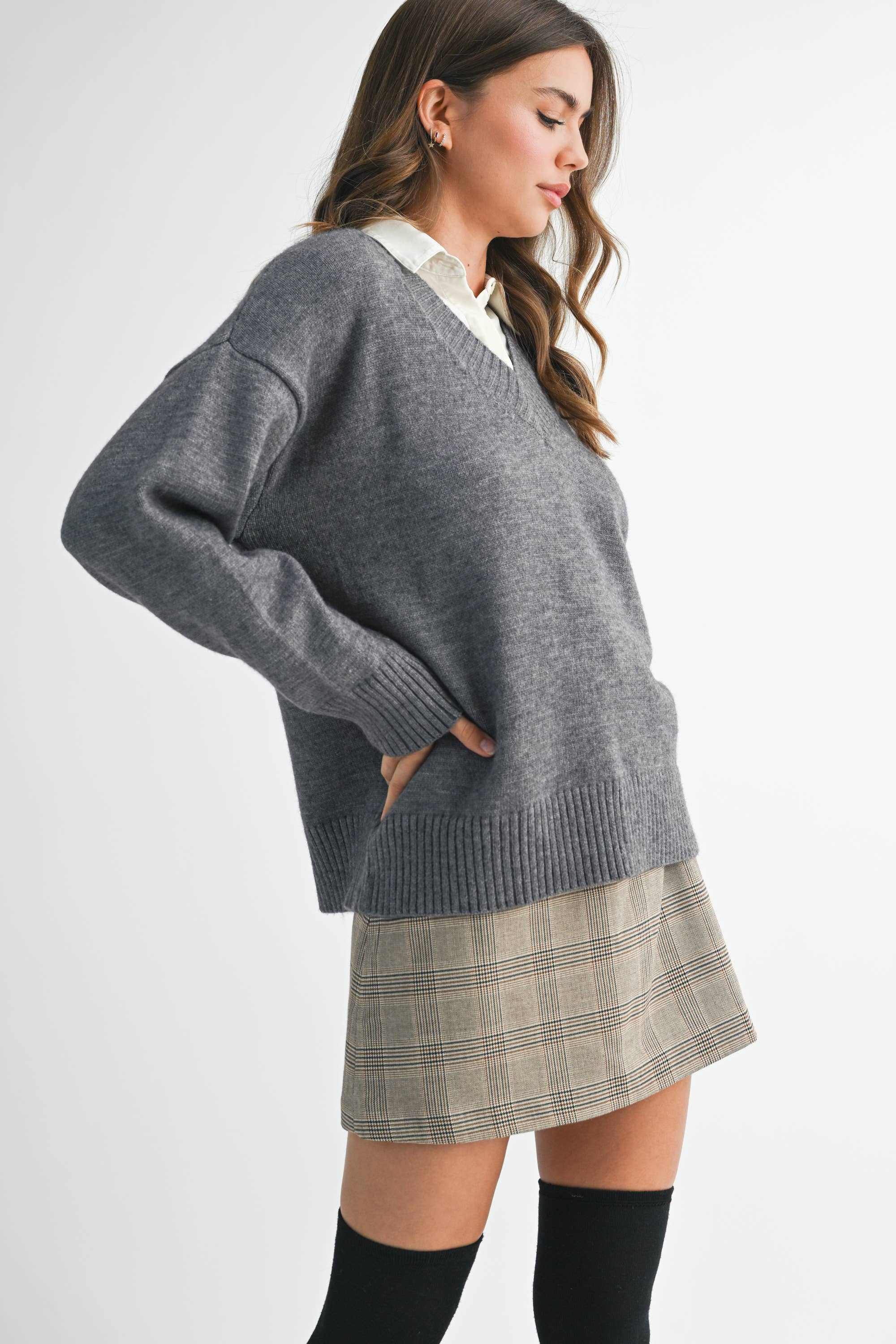 Tamara Oversized V-Neck Sweater