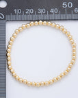 4mm Minimalist Round Ball Stretch Bracelet