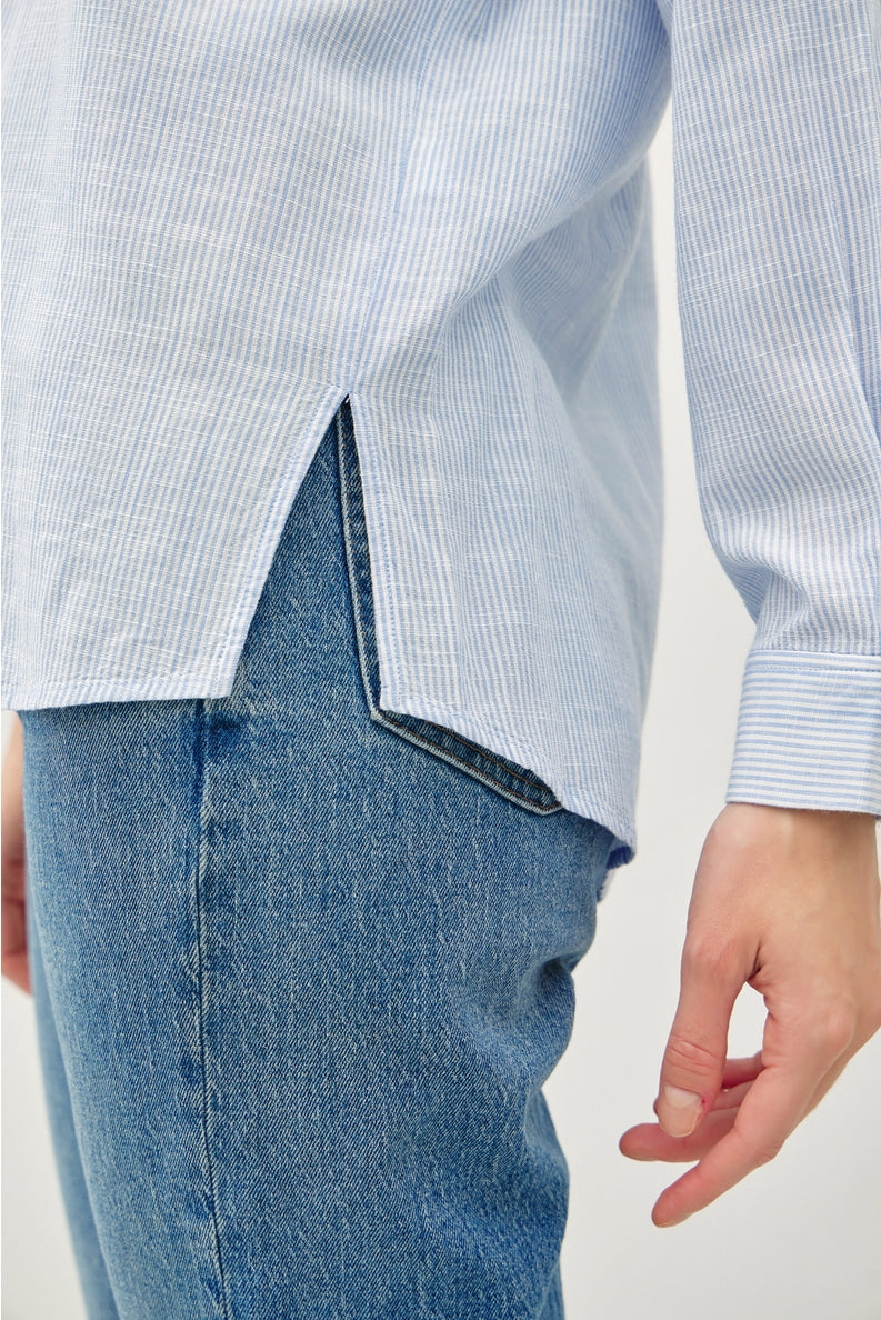 Aleah Pinstripe Button Down Shirt - Cloth + Cabin