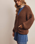 Aliza Handmade Chunky Knit Cardigan