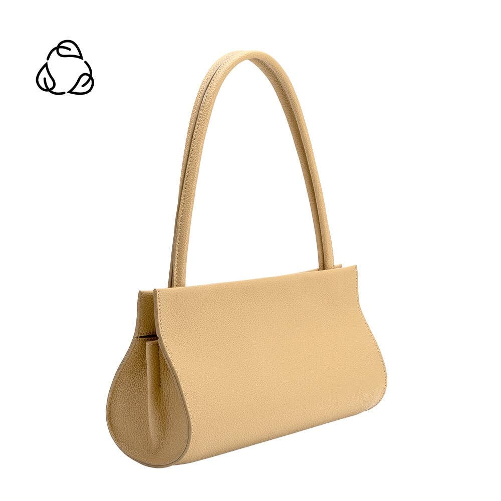 Ryleigh Yellow Recycled Vegan Leather Shoulder Bag - Cloth + Cabin