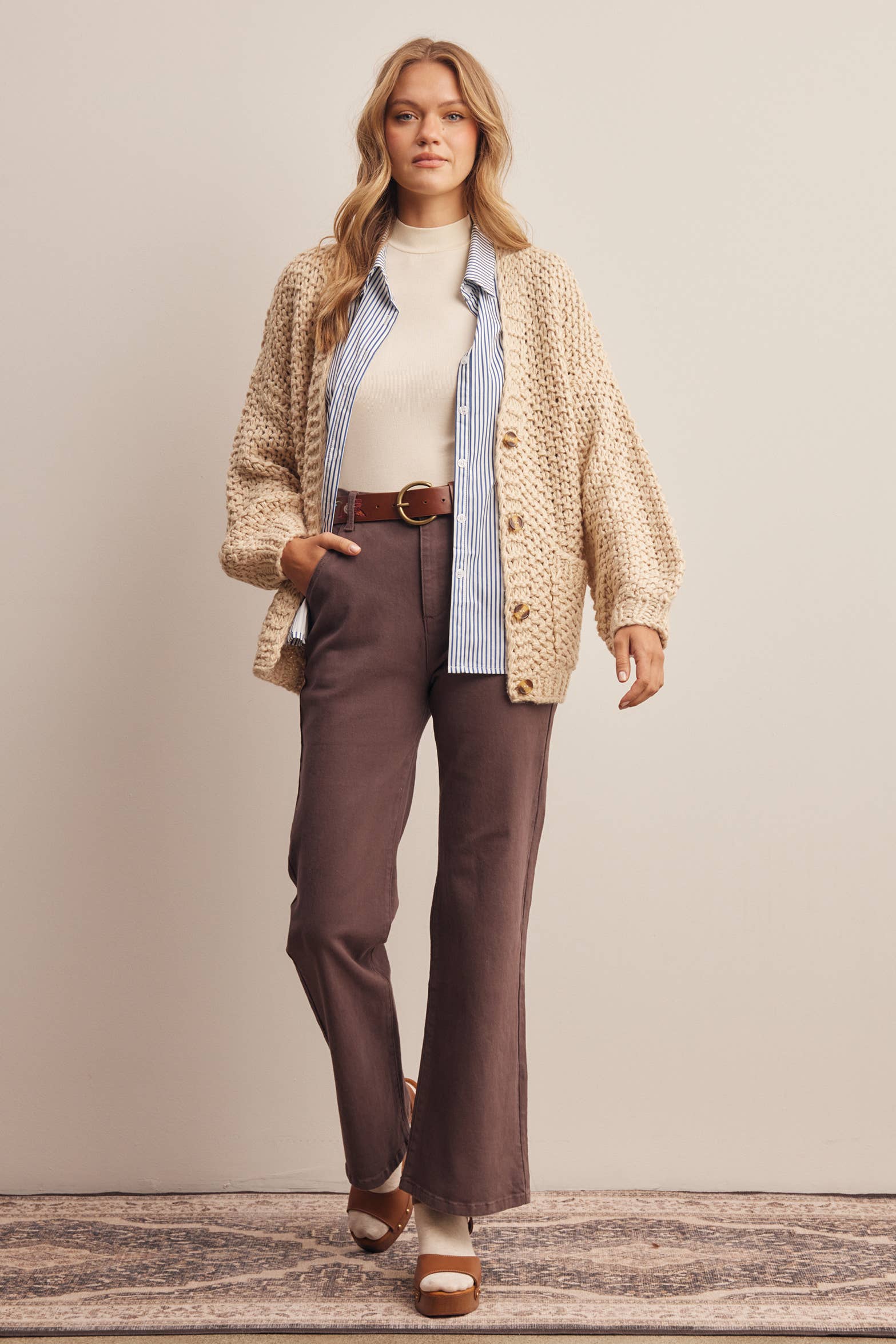 Aliza Handmade Chunky Knit Cardigan