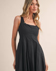 TULIP HEM MIDI DRESS MDR4596 - Cloth + Cabin