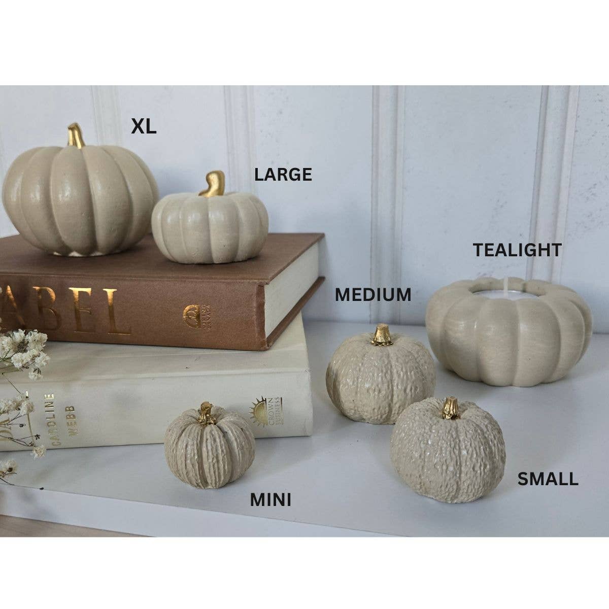 Concrete Pumpkins / Cream