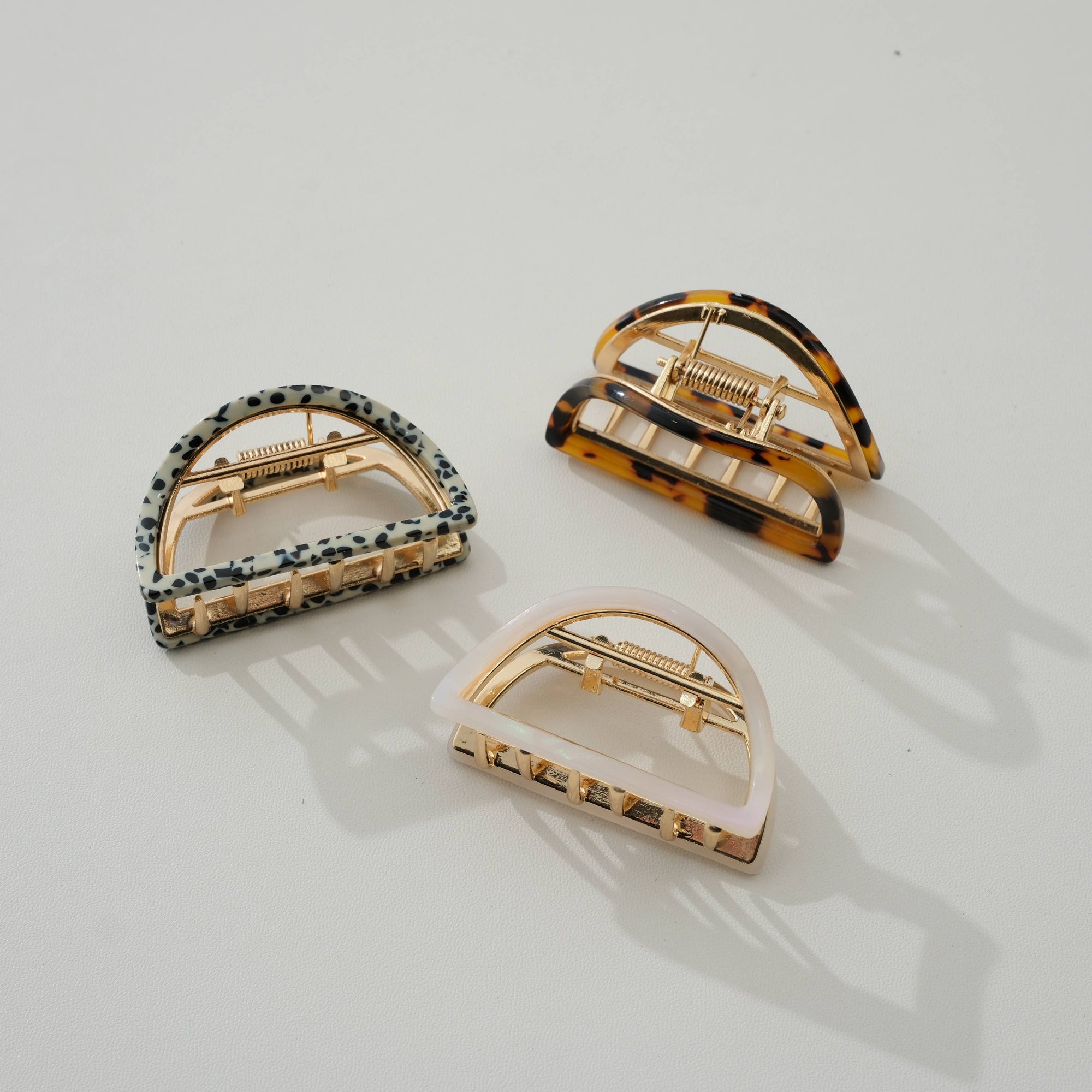 Rosalie Core Classic Half Moon Metal Claw Clip - Cloth + Cabin
