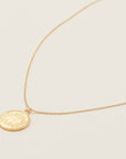 Gold Chain Coin Pendant Necklace